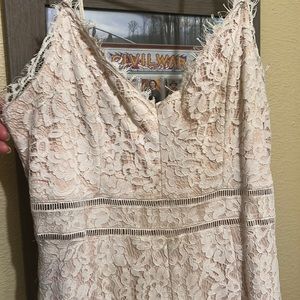 Large bridal lace  pant suit worn once